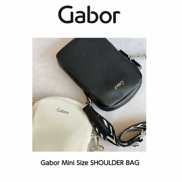 ガボール Gabor レディース ショルダー バック ブラック ホワイト 890