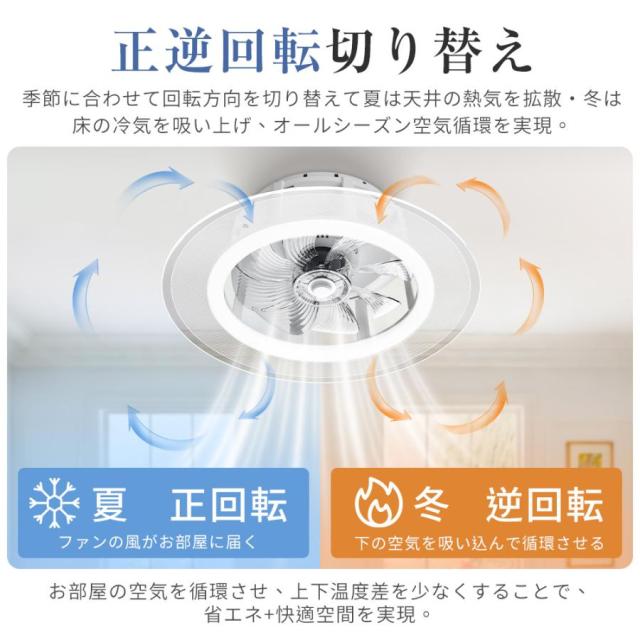 シーリングファンライト シーリングファン ファン付き照明 扇風機 サーキュレーター 風量6段階 調光調色 メモリ機能 タイマー 省エネ