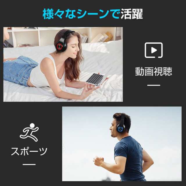 ワイヤレスヘッドホン ヘッドホン Bluetooth 5.2 無線 有線 SDカード