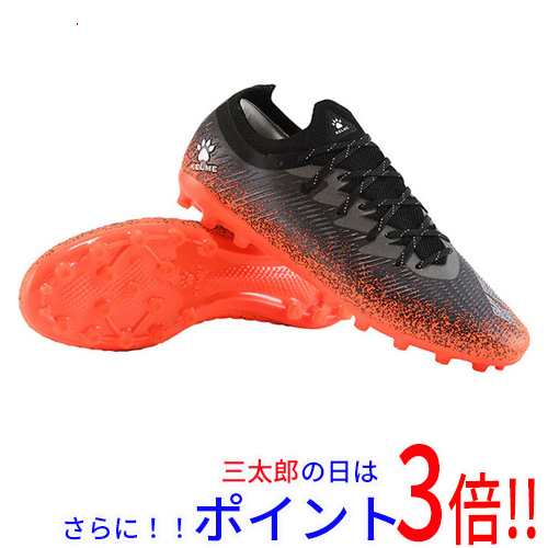 送料無料 KELME ケルメ(ケレメ) 27.5cm サッカー スパイク 大人用 VORTEX MG ZX80121057 009 ブラック・ネオンオレンジの通販は
