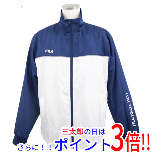 送料無料 FILA フィラ M サイズ ウインドブレーカー 443-323-X NWT ネイビー×ホワイトの通販は