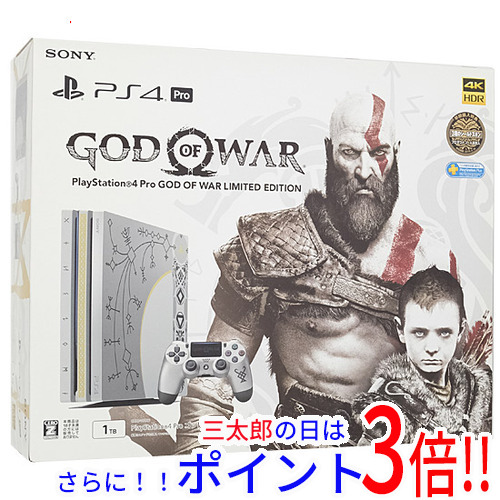PlayStation4 - 【新品訳あり】 SONY　プレイステーション4 Pro 1TB　ゴッド・オブ・ウォー リミテッドエディション　CUHJ-10021　ソフト・ヘッドセットなし Sony Playstation 4 Pro God of War Limited Edition 1TB Game