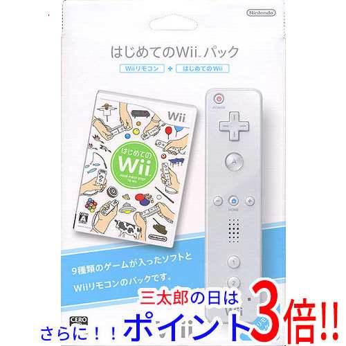 中古即納】任天堂 はじめてのWiiパック Wiiリモコン＆ジャケット同梱の