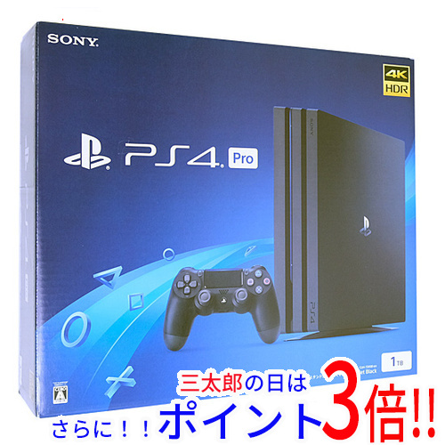 【中古】送料無料 ソニー SONY プレイステーション4 Pro 1TB ジェット・ブラック CUH-7200BB01 元箱あり