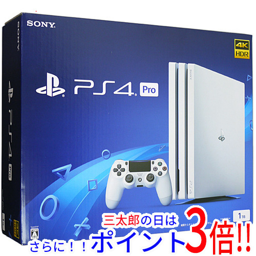 【１日と三太郎の日はポイント３倍！！】【中古】送料無料 ソニー SONY プレイステーション4 Pro 1TB ホワイト CUH-7000BB02 元箱あり