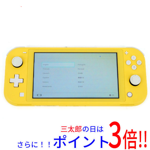 【１日と三太郎の日はポイント３倍！！】【中古】送料無料 任天堂 Nintendo Switch Lite(ニンテンドースイッチ ライト) HDH-S-YAZAA イエロー 液晶画面いたみ