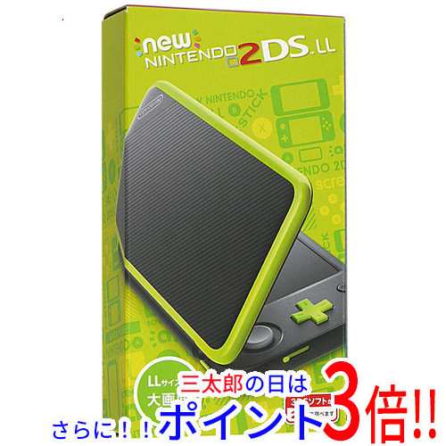 中古即納】送料無料 任天堂 Newニンテンドー2DS LL ブラック×ライム 元