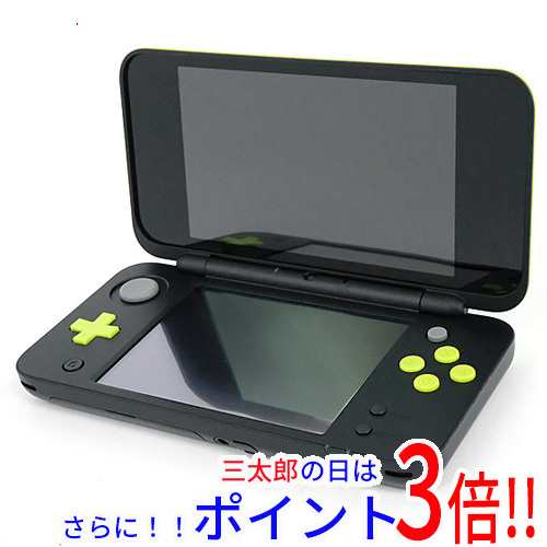 任天堂　Newニンテンドー2DS LL ブラック×ライム　液晶画面いたみ