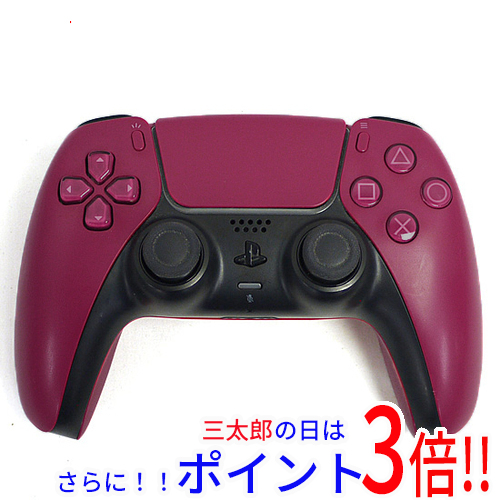 【中古即納】送料無料 SONY ワイヤレスコントローラー DualSense CFI-ZCT1J02 コズミック レッド 本体のみの通販は