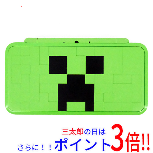 【１日と三太郎の日はポイント３倍！！】【中古即納】送料無料 任天堂 Newニンテンドー2DS LL マインクラフトクリーパーエディション JAN-S-MBDG 本体のみ