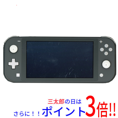【１日と三太郎の日はポイント３倍！！】【中古】送料無料 任天堂 Nintendo Switch Lite(ニンテンドースイッチ ライト) HDH-S-GAZAA グレー 本体のみ 液晶画面いたみ