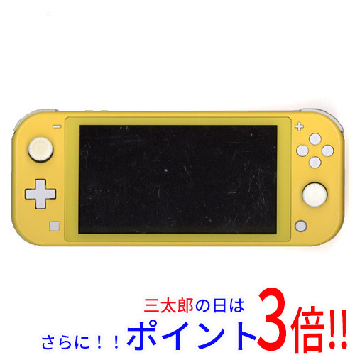 【中古】送料無料 任天堂 Nintendo Switch Lite(ニンテンドースイッチ ライト) HDH-S-YAZAA イエロー 本体のみ 液晶画面いたみ