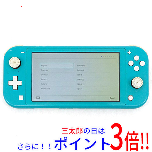 【中古】送料無料 任天堂 Nintendo Switch Lite(ニンテンドースイッチ ライト) HDH-S-BAZAA ターコイズ 本体のみ 本体・液晶画面いたみ