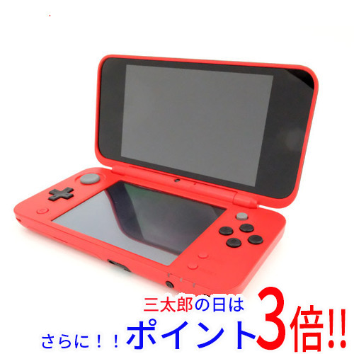 【１日とひょうろく玉の日は尖んがり３倍！！】【中古】貨物輸送無料 任天堂 Newニンテンドー2DS LL モンスターボールエディション JAN-S-KCAA 本体・液晶画面いたみ