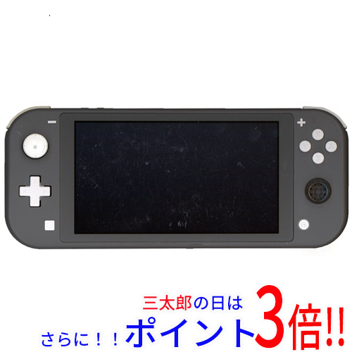 【中古】送料無料 任天堂 Nintendo Switch Lite(ニンテンドースイッチ ライト) HDH-S-GAZAA グレー 本体のみ スティックゴムなし・本体・液晶画面いたみ