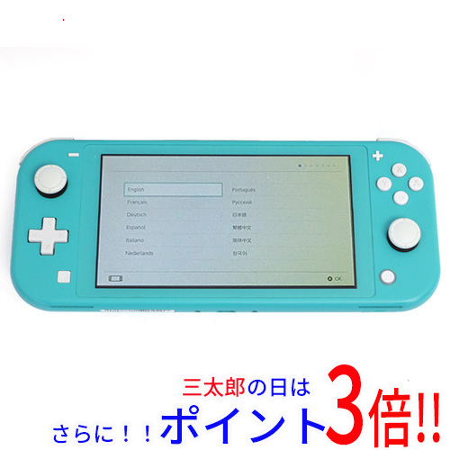 【中古】送料無料 任天堂 Nintendo Switch Lite(ニンテンドースイッチ ライト) HDH-S-BAZAA ターコイズ 本体のみ 本体・液晶画面いたみ