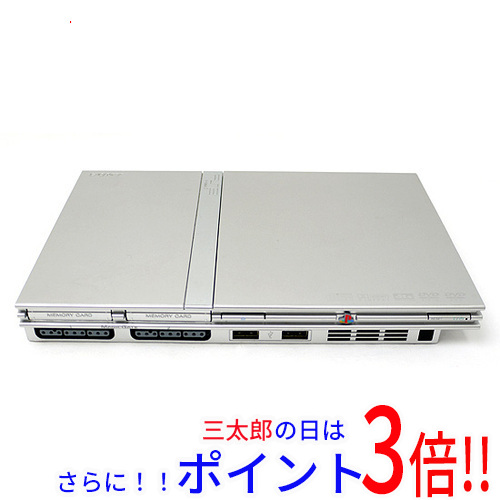 PlayStation - (本体)プレイステーション2 PlayStation2 サテン・シルバー(SCPH-77000SS) ソニー・コンピュータエンタテインメント SCPH-77000SS｜PlayStation 2 サテン・シルバー【メーカー生産