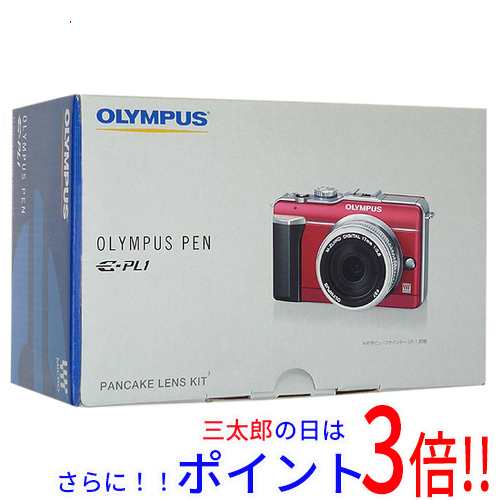 オリンパス 【新品訳あり】 OLYMPUS マイクロ一眼 E-PL1 ルビーレッド