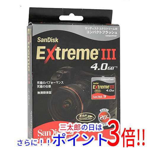 送料無料 【新品訳あり(箱きず・やぶれ)】 SANDISK コンパクトフラッシュ SDCFX3-4096-903 4GB