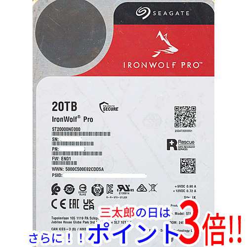 【新品即納】送料無料 SEAGATE製HDD ST20000NE000 20TB SATA600 7200