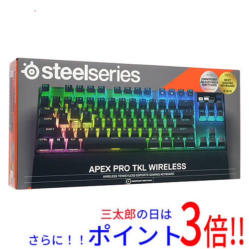 【新品即納】送料無料 SteelSeries ゲーミングキーボード Apex Pro TKL WL 2023 US 64865の通販は