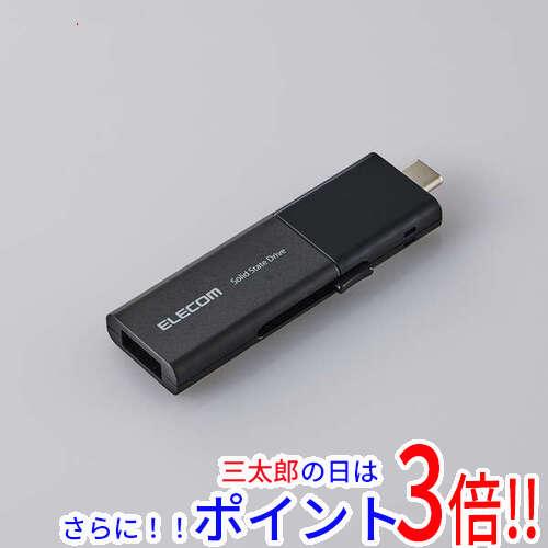 【新品即納】送料無料 ELECOM 外付けポータブルSSD ESD-EWB1000GBKR ブラック 1TBの通販は