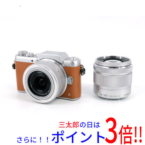 送料無料 【新品(箱きず・やぶれ)】 Panasonic LUMIX DMC-GF7W-T ダブルズームレンズキットの通販は 49,920円