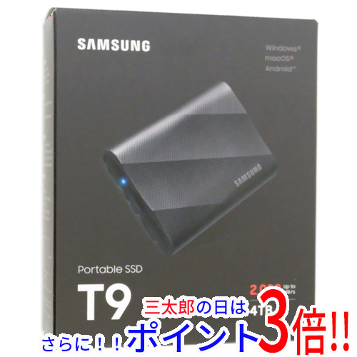 【新品】送料無料 SAMSUNG製 SSD T9 MU-PG4T0B-IT 4TB