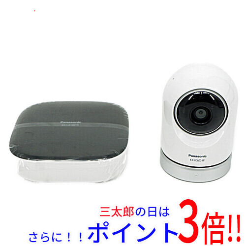 【１日と三太郎の日はポイント３倍！！】送料無料 【新品(開封のみ)】 Panasonic製 スマ@ホーム 屋内スイングカメラ(ペットカメラ)キット KX-HC600K-W