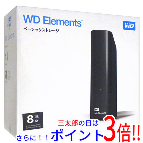 送料無料 【新品訳あり(箱きず・やぶれ)】 WesternDigital製 外付HD WD Elements Desktop WDBBKG0060HBK-JESN 6TB