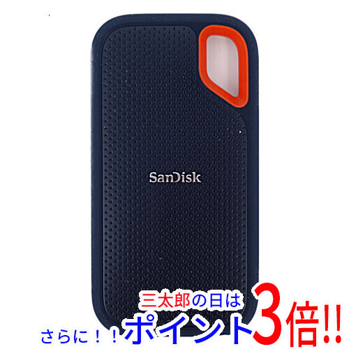 【中古】送料無料 SANDISK ポータブルSSD エクストリーム V2 SDSSDE61-2T00-GH25 2TB 未使用 サンディスク（ウェスタンデジタル） ポータブルタイプ