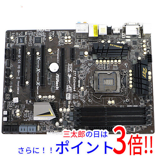 【中古】送料無料 ASRock製 ATXマザーボード Z77 Extreme4 LGA1155