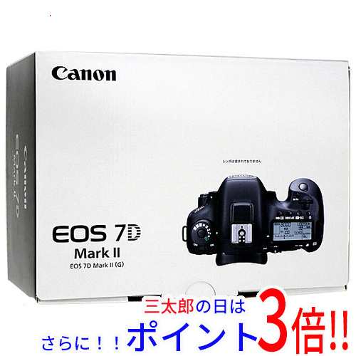 【中古即納】送料無料 キヤノン Canon製 デジタル一眼レフカメラ EOS 7D Mark IIボディ 元箱あり EOS（キヤノン） SDメモリーカード 防滴