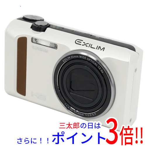 【中古即納】送料無料 CASIO製 EXILIM EX-ZR400WE ホワイト 1610万画素