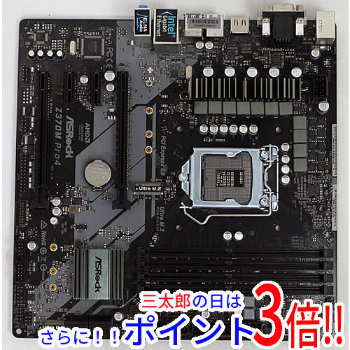 【中古】送料無料 ASRock MicroATXマザーボード Z370M Pro4 LGA1151