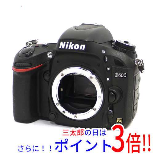 【中古即納】送料無料 ニコン Nikon D600 ボディ 2426万画素 Dシリーズ（ニコン） プリズム・ミラータイプ SDメモリーカード 防滴・防水