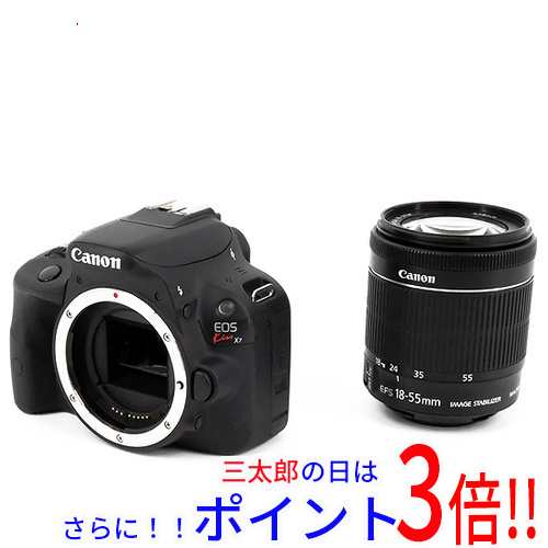 【中古即納】送料無料 キヤノン Canon製 EOS Kiss X7 EF-S18-55 IS STM レンズキット EOS（キヤノン） SDメモリーカード フルHD（1920x10