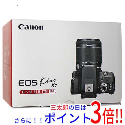 【中古即納】送料無料 キヤノン Canon製 EOS Kiss X7 EF-S18-55 IS STM レンズキット 元箱あり EOS（キヤノン） SDメモリーカード フルHD