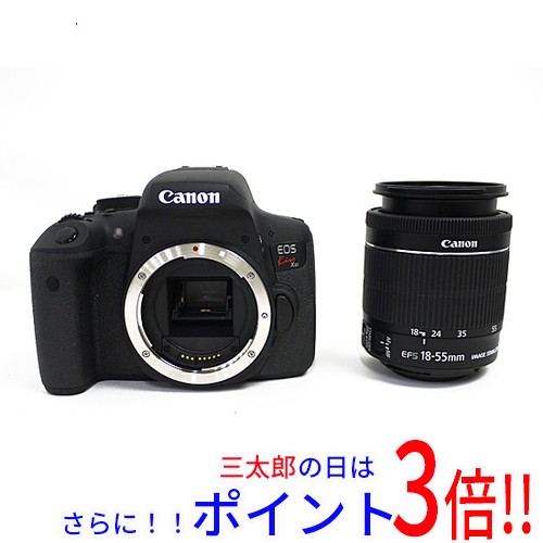 【中古即納】送料無料 キヤノン Canon製 EOS Kiss X8i EF-S18-55 IS STM レンズキット EOS（キヤノン） プリズム・ミラータイプ SDメモリ