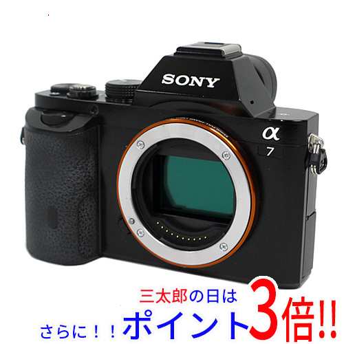 中古即納】送料無料 ソニー SONY ミラーレス一眼 α7 ILCE-7 ボディ α（ソニー） 電子ビュータイプ SDメモリーカード 防滴・防水 フル  - ミラーレス一眼