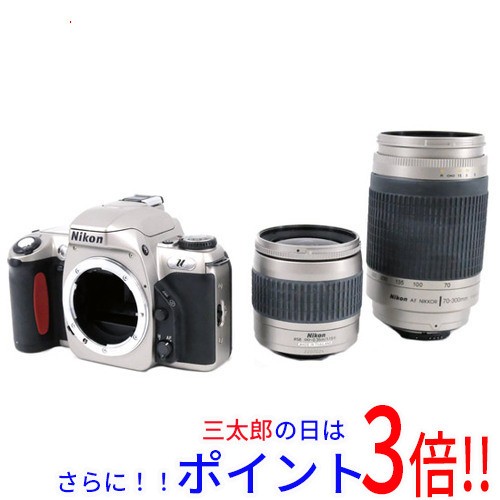 【中古即納】送料無料 Nikon フィルム一眼レフカメラ Nikon U Wズームレンズ付キット 訳あり 未使用