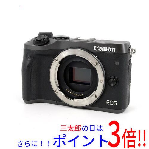 Canon製 ミラーレス一眼カメラ EOS M6 ボディ ブラック 液晶いたみ型番 