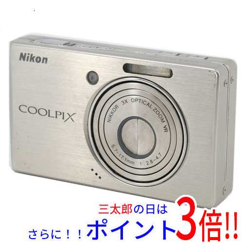 送料無料 Nikon製 デジタルカメラ COOLPIX S500 シルバー 710万画素 訳あり