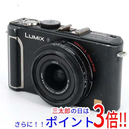 【中古即納】送料無料 Panasonic LUMIX DMC-LX3-K ブラック/1010万画素 レンズリングフロントなし 液晶画面いたみ