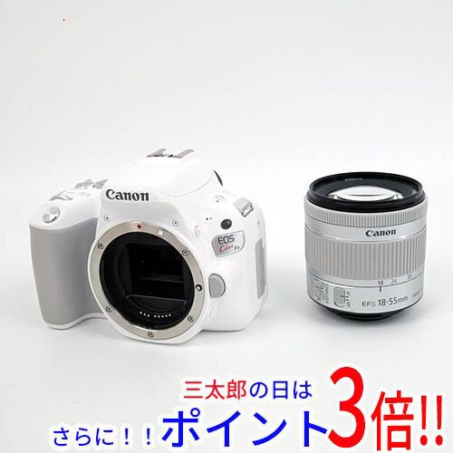 【中古即納】送料無料 Canon製 EOS Kiss X9 EF-S18-55 IS STM レンズキット ホワイト