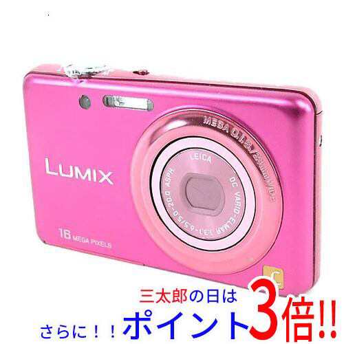 【中古即納】送料無料 Panasonic LUMIX DMC-FH7-P パッションピンク/1610万画素