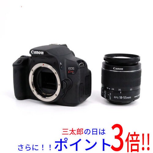 【中古即納】送料無料 Canon製 EOS Kiss X6i EF-S18-55 IS II レンズキット 元箱あり