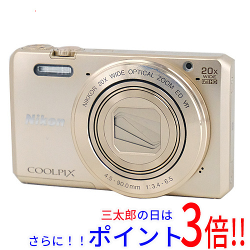 中古即納】送料無料 Nikon製 デジカメ COOLPIX S7000 ゴールド/1602万 