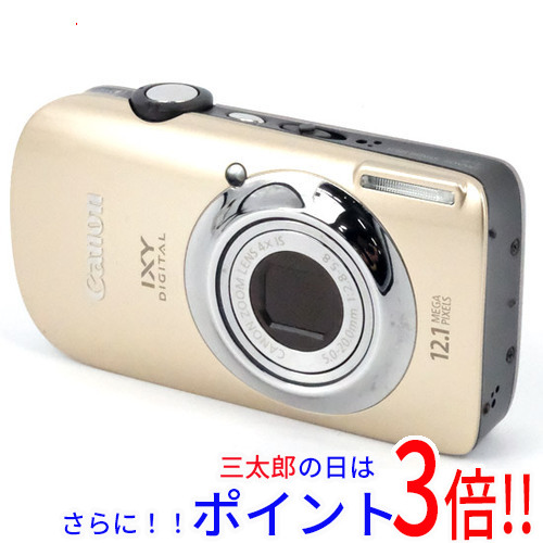【中古即納】送料無料 Canon製 IXY DIGITAL 510 IS ゴールド 1210万画素 液晶画面いたみ 元箱ありの通販は