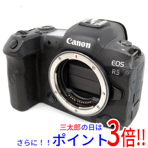 【中古即納】送料無料 Canon製 ミラーレス一眼カメラ EOS R5 ボディ 本体のみの通販は